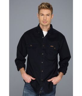 Carhartt Sandstone Oakman Work Shirt   Tall Mens Long Sleeve Button Up (Navy)