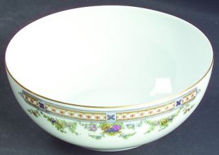 Heinrich   H&C 10899 Cranberry Bowl, Fine China Dinnerware   Yellow,Blue&Pink Fl