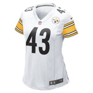 NFL Pittsburgh Steelers (Troy Polamalu) Womens Football Away Game Jersey   Whit