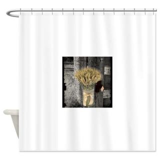 farm fence wheat bouquet Shower Curtain  Use code FREECART at Checkout