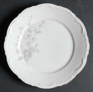 Mitterteich Fragrance Bread & Butter Plate, Fine China Dinnerware   Pink/White/G