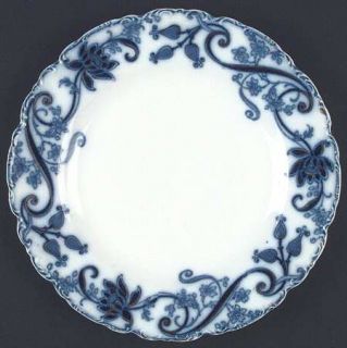 Johnson Brothers Andorra (Flow Blue) Dinner Plate, Fine China Dinnerware   Flow