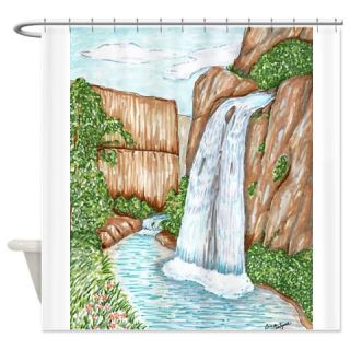  Waterfall Shower Curtain  Use code FREECART at Checkout