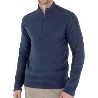 Royal Robbins Fireside Zip Neck Sweater   Wool Blend (For Men)   DEEP MARINE (L )