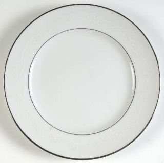 Hampton (Japan) Florentine Salad Plate, Fine China Dinnerware   White On White S
