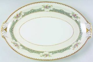 Meito Dexter (Empire Shape) 15 Oval Serving Platter, Fine China Dinnerware   Em