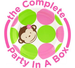 Pink Mod Monkey Party Packs