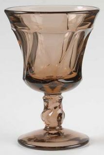 Fostoria Jamestown Brown Wine Glass   Stem #2719,  Heavy  Pressed