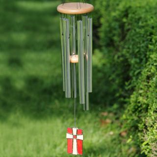 Woodstock Amazing Grace Cross 28 Inch Wind Chime Multicolor   AGS