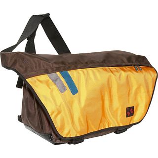 Drift Messenger Bag   Large   Brown/Yellow