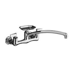 Kohler K 7856 4 cp Polished Chrome Clearwater Sink Supply Faucet With 12 Spout Reach And Lever Handles