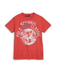 Ralph Lauren Toddlers & Little Boys Surf Classic Tee   Spring Red
