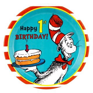Dr. Seuss 1st Birthday Dinner Plates