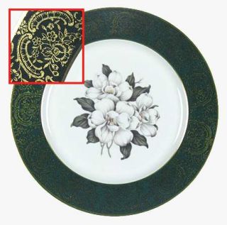 Royal Cathay Laurel Magnolia Dinner Plate, Fine China Dinnerware   Magnolia Cent