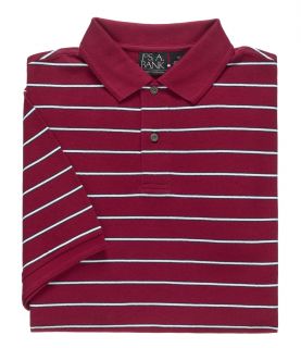 Traveler Short Sleeve Stripe Polo by JoS. A. Bank Mens Dress Shirt