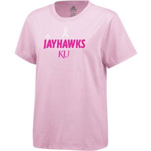 Kansas Jayhawks NCAA Womens Breast Cancer T Shirt