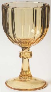 Imperial Glass Ohio Essex Yellow Water Goblet   Yellow