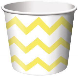Chevron Stripe Treat Cups   Yellow (6)