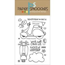 Paper Smooches 4 X6 Clear Stamps   Spiffy Scooters