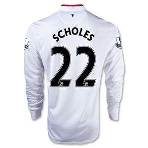 Nike Manchester United 12/13 SCHOLES LS Away Soccer Jersey