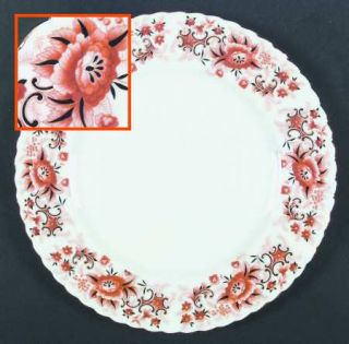 Royal Albert Keepsake Dinner Plate, Fine China Dinnerware   Orange Flowers,Gold