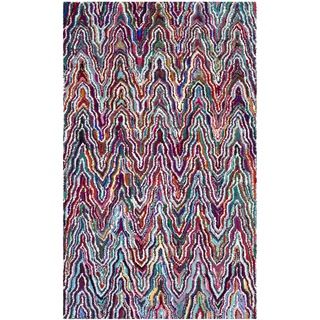 Safavieh Handmade Nantucket Multicolored Cotton Rug (6 X 9)