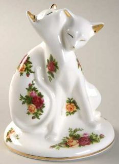Royal Albert Old Country Roses Cats Entwined Paperweight, Fine China Dinnerware