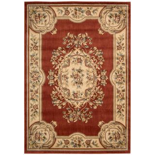Aubusson Collection Rust Rug (79 X 99)