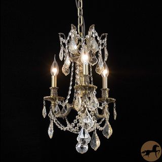 Christopher Knight Home Lugano 3 light Royal Cut Gold Crystal And Antique Bronze Chandelier (Crystal and aluminumFinish Antique bronzeNumber of lights Three (3)Requires three (3) 60 watt max bulb (not included)Bulb type E12, 110V 125V5 feet of chain/wi