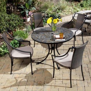 Home Styles Stone Harbor Mosaic Outdoor Dining Set Multicolor   5601 3081