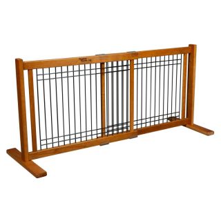 20 in. Wood/Wire Large Free Standing Gate   Artisan Bronze   42603