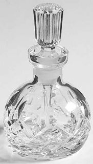 Waterford Lismore Perfume Bottle & Stopper/Round   Vertical Cut On Bowl,Multisid