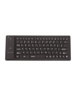 Silicone Travel Keyboard, Black