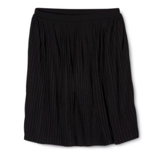 Mossimo Womens Accordion Pleat Skirt   Black M
