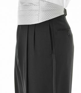 Black Pleated Front Tuxedo Trousers  Sizes 50 56 JoS. A. Bank
